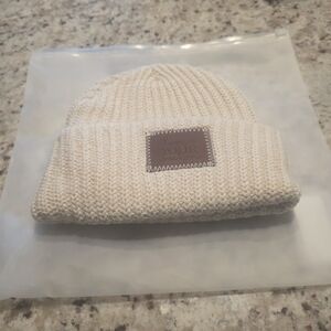 Love Your Melon Cream Knit Beanie